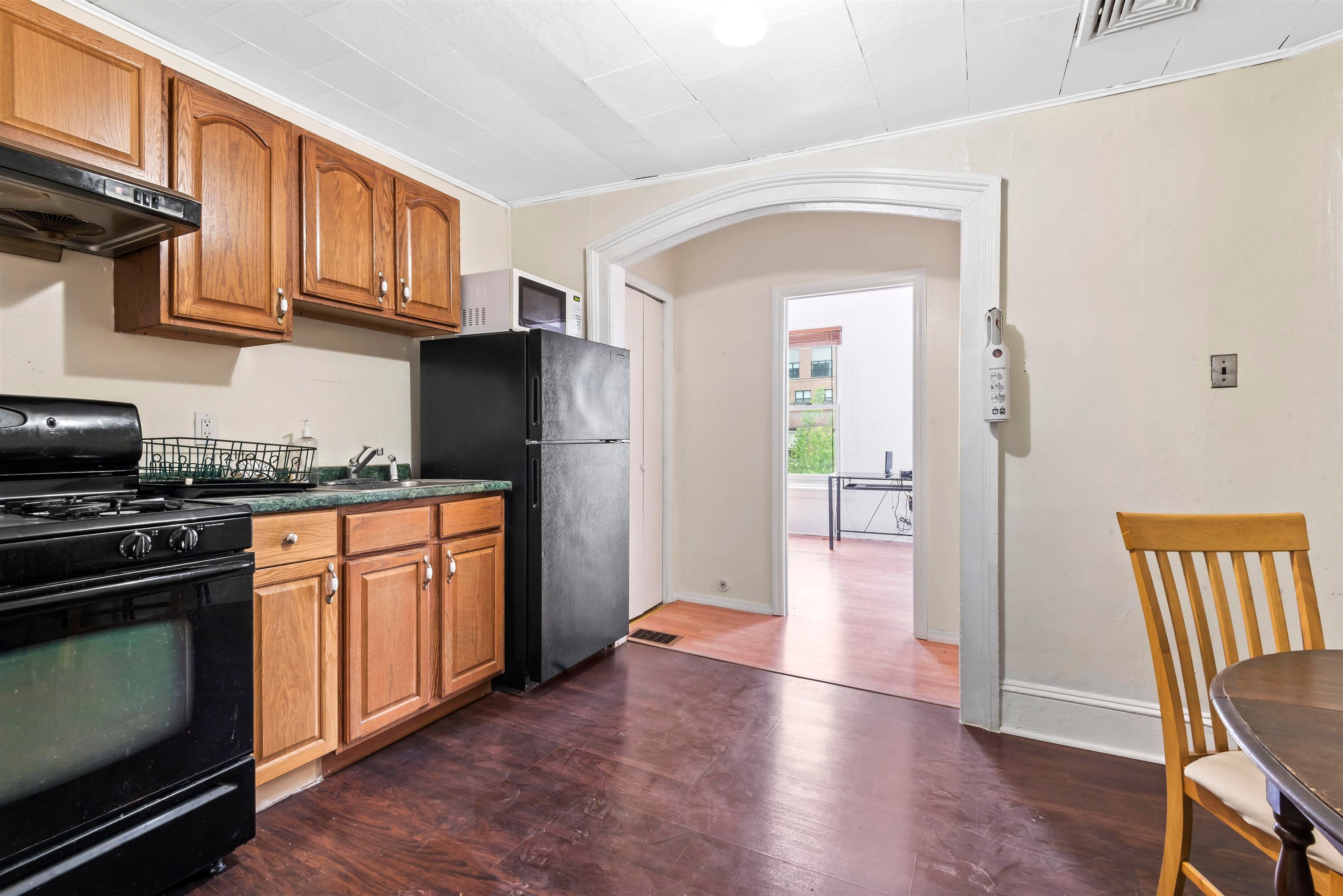 Interior, Kitchen, Wood Texture Flooring