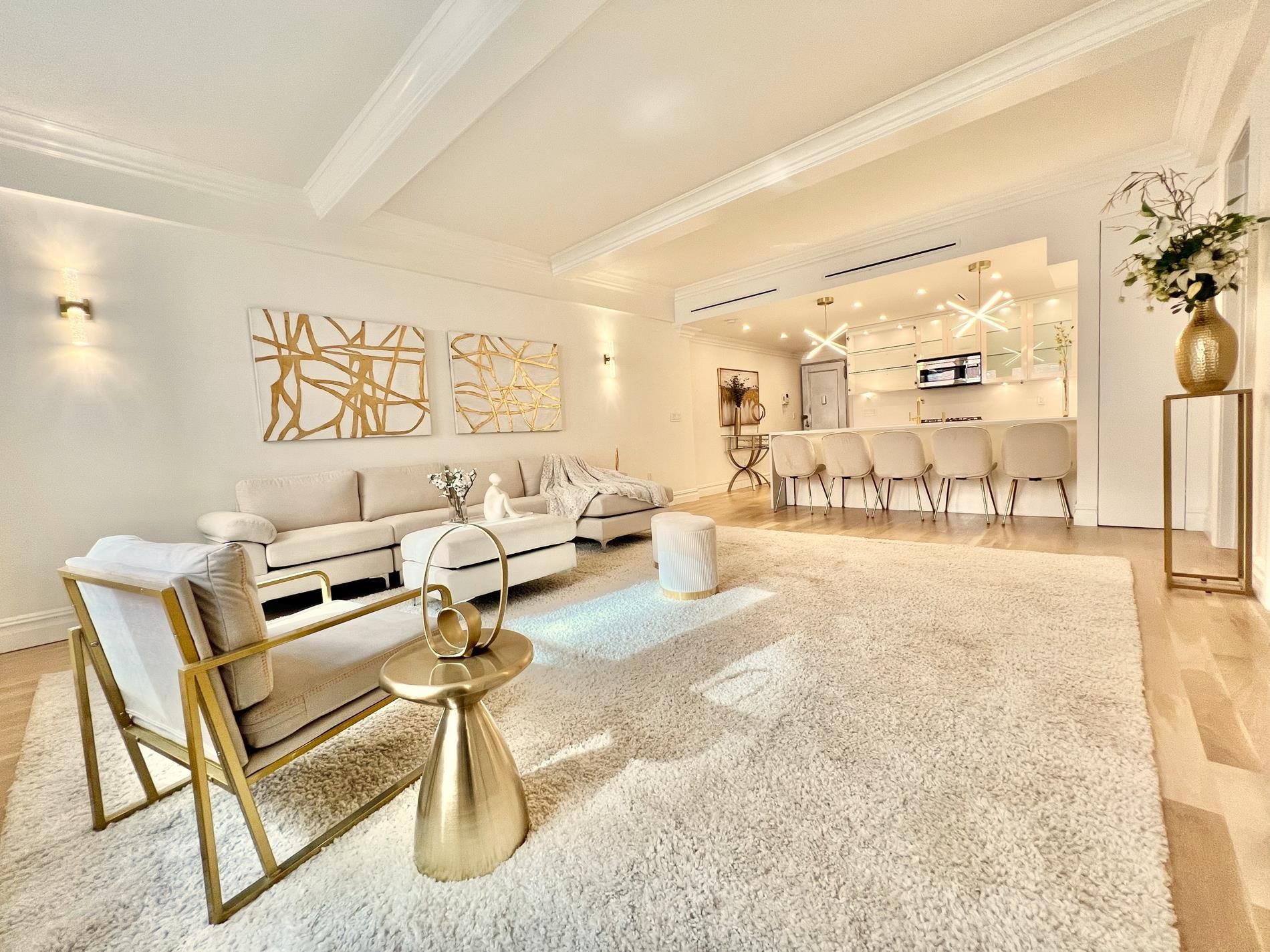 Interior, Kitchen, Living room, Pendant Lights, Recessed Lighting