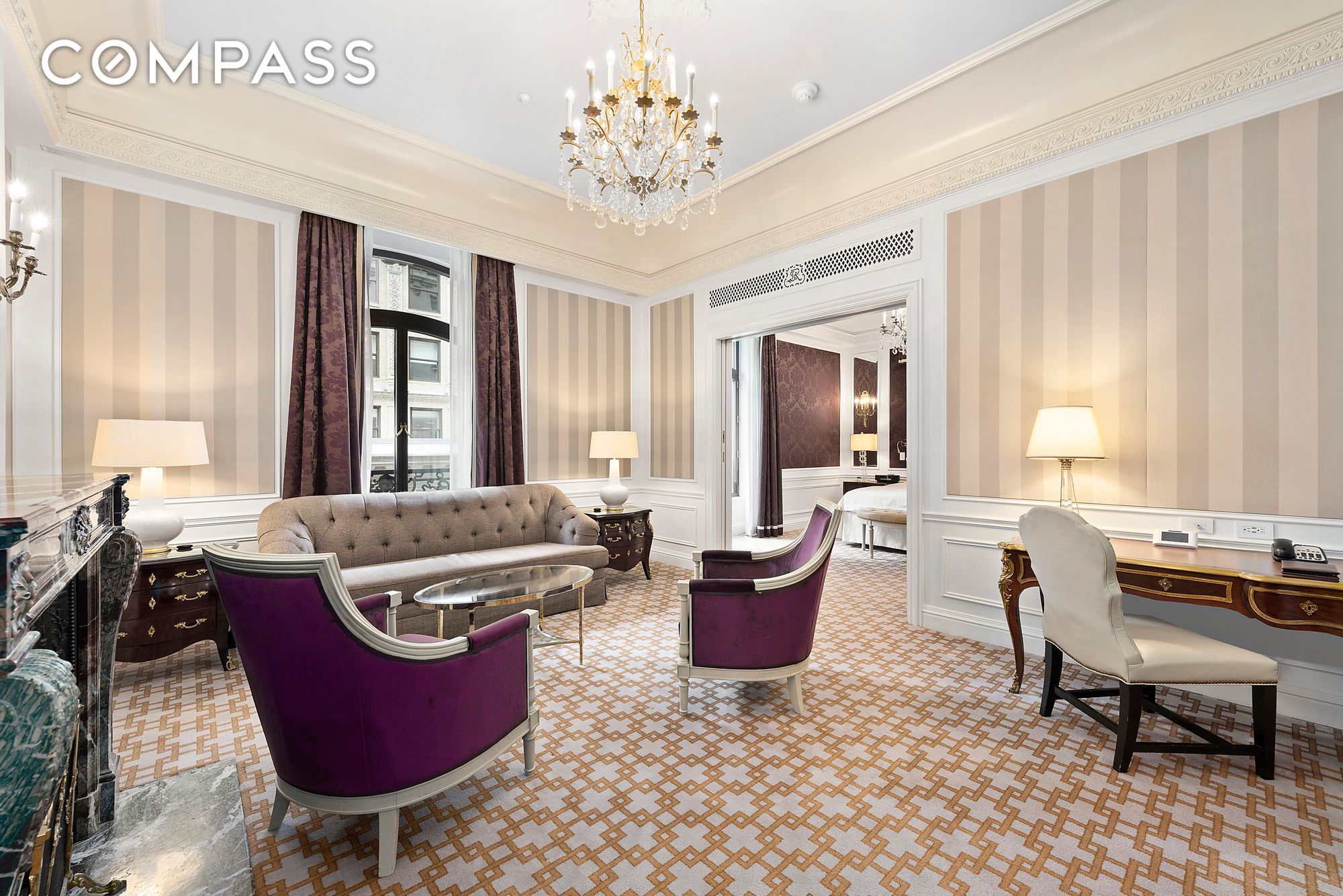 Chandelier, Home Office, Interior, Living room