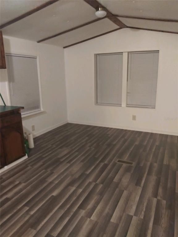 Empty room, Interior, Wooden Beams, Wood Texture Flooring