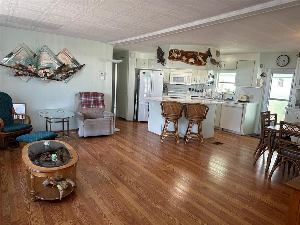 Interior, Kitchen, Wood Texture Flooring