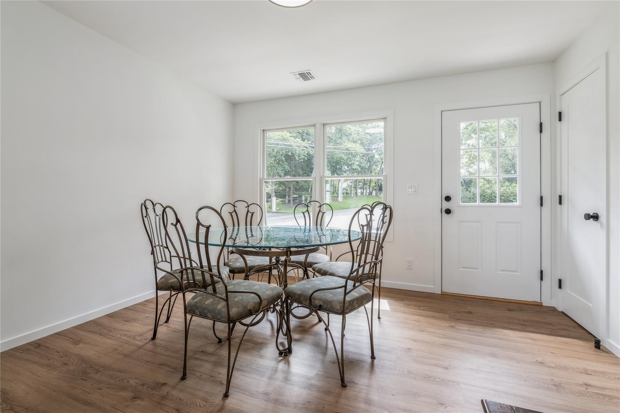 Dining room, Interior, Wood Texture Flooring