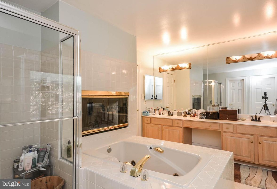 Bathroom, Dual Sink Vanities, Glass Shower, Interior, Tile Countertops
