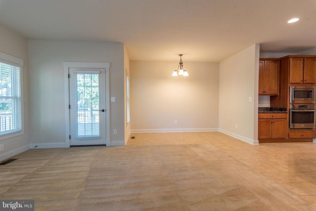 Empty room, Interior, Kitchen, Pendant Lights, Recessed Lighting