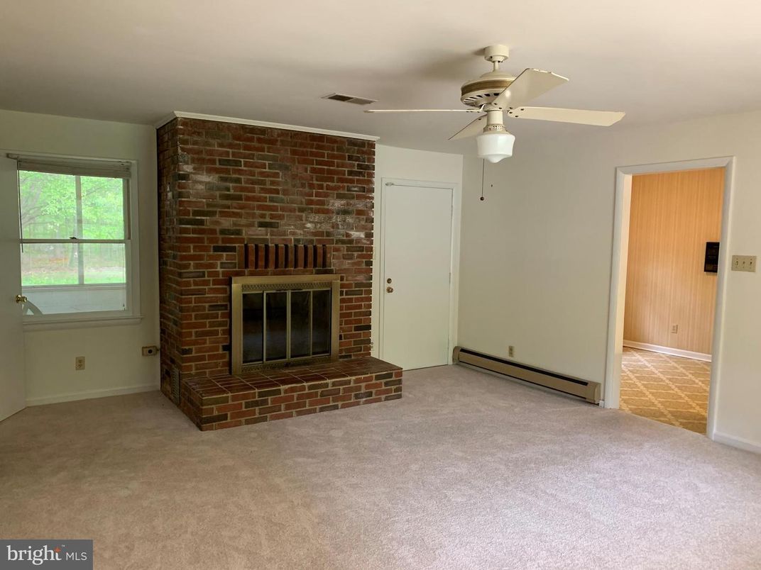 Empty room, Fireplace, Interior, Stone Walls