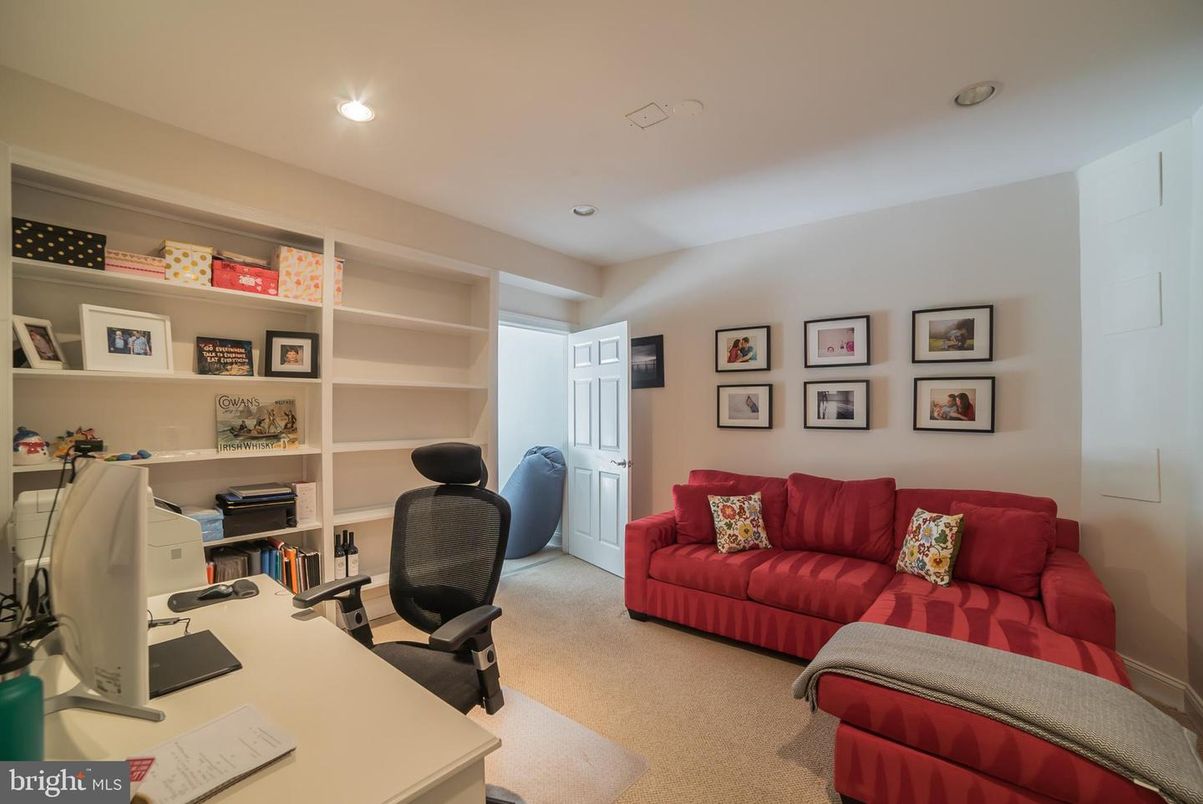 Home Office, Interior, Recessed Lighting