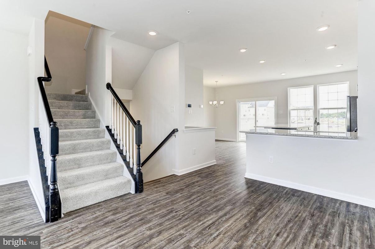 Chandelier, Interior, Recessed Lighting, Wood Texture Flooring