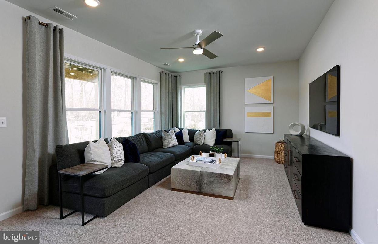 Interior, Living room, Recessed Lighting