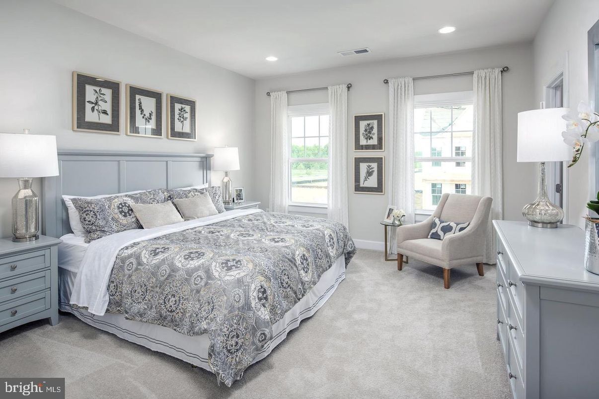 Bedroom, Interior, Recessed Lighting
