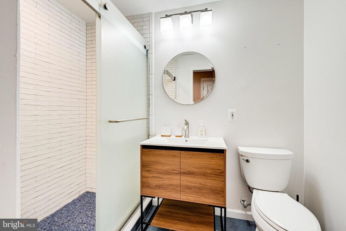 Bathroom, Interior, Wood Texture Flooring