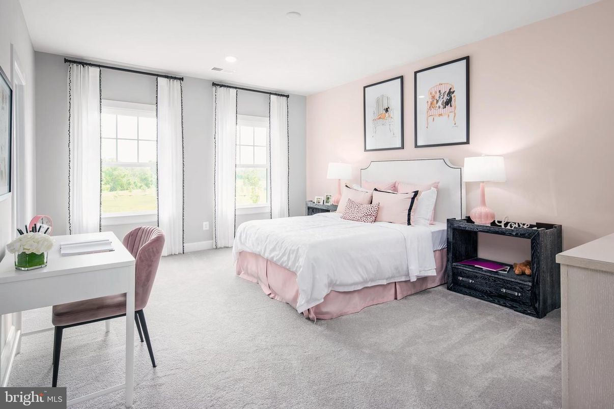Bedroom, Home Office, Interior, Recessed Lighting