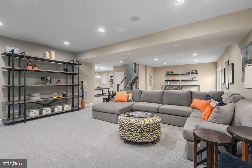 Interior, Living room, Recessed Lighting