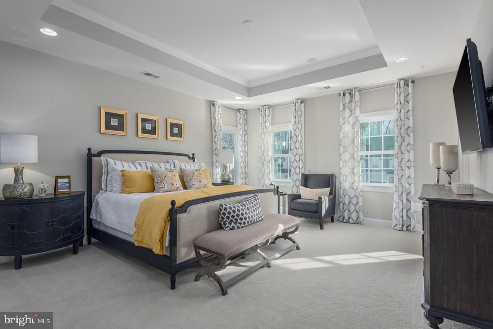 Bedroom, Interior, Recessed Lighting