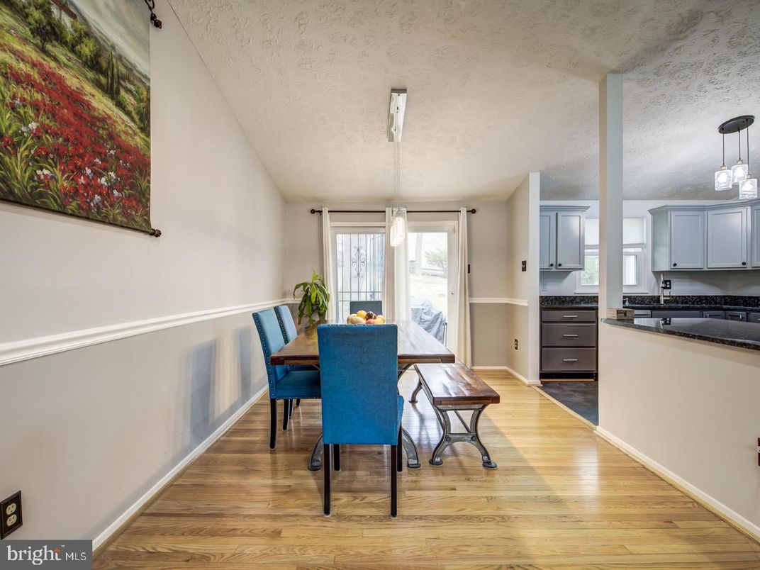 Dining room, Interior, Kitchen, Pendant Lights, Wood Texture Flooring