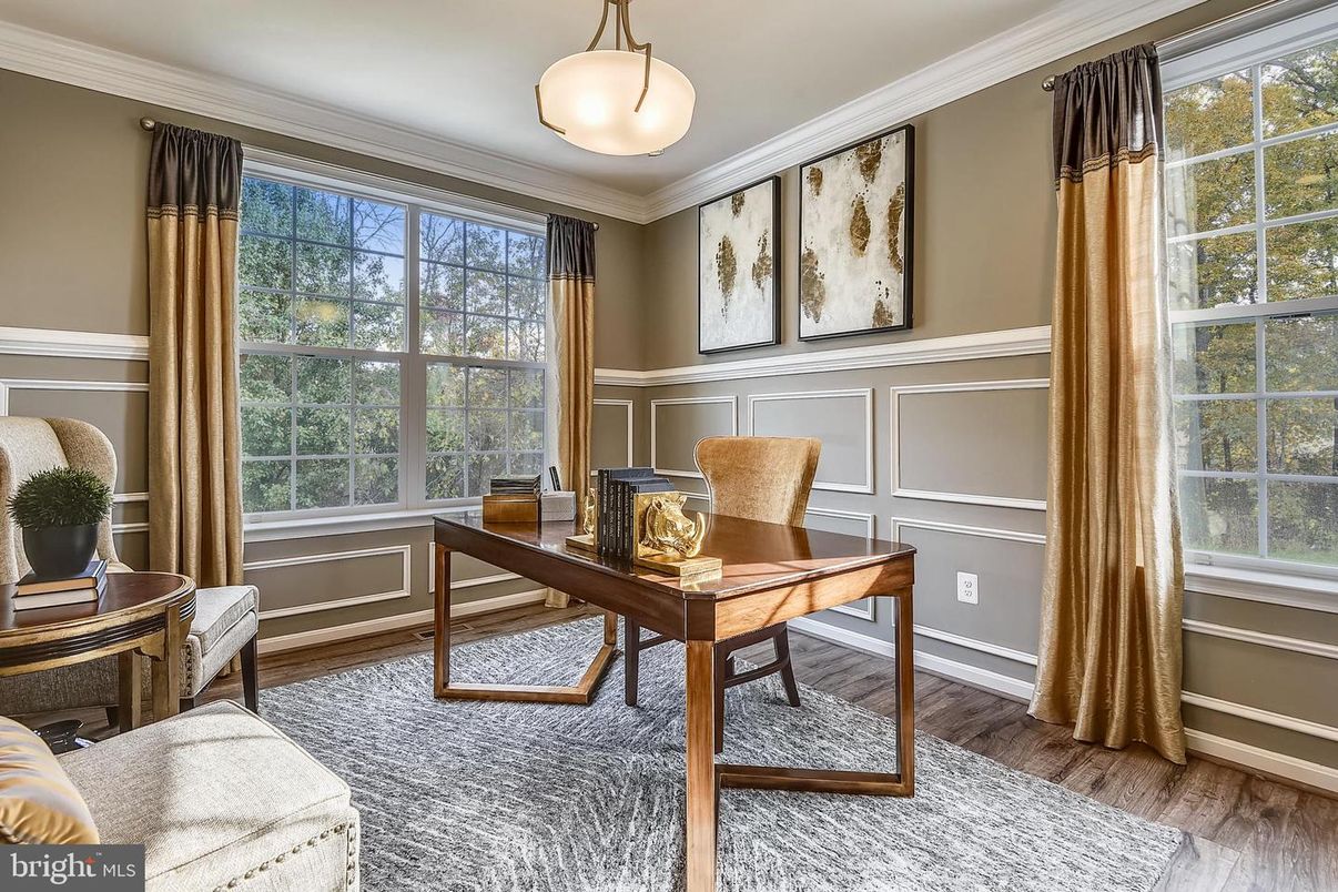 Home Office, Interior, Wood Texture Flooring