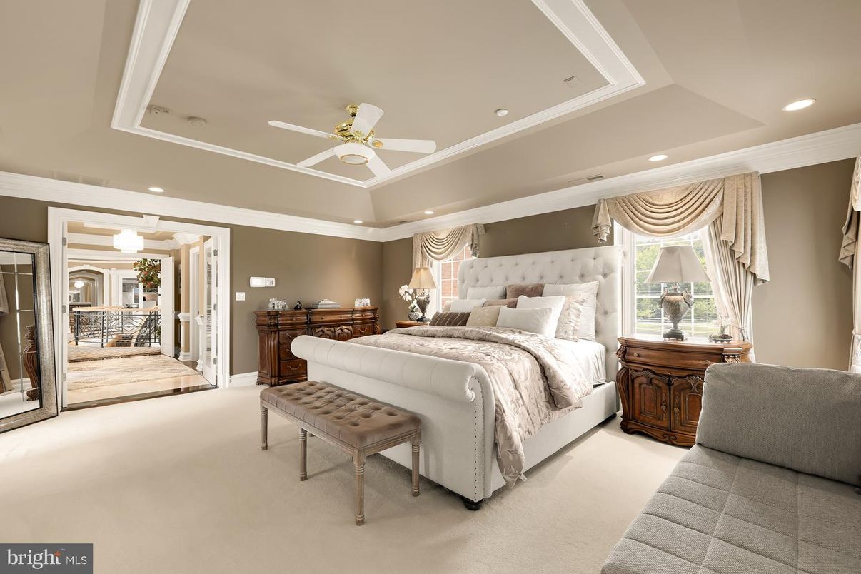 Bedroom, Interior, Recessed Lighting