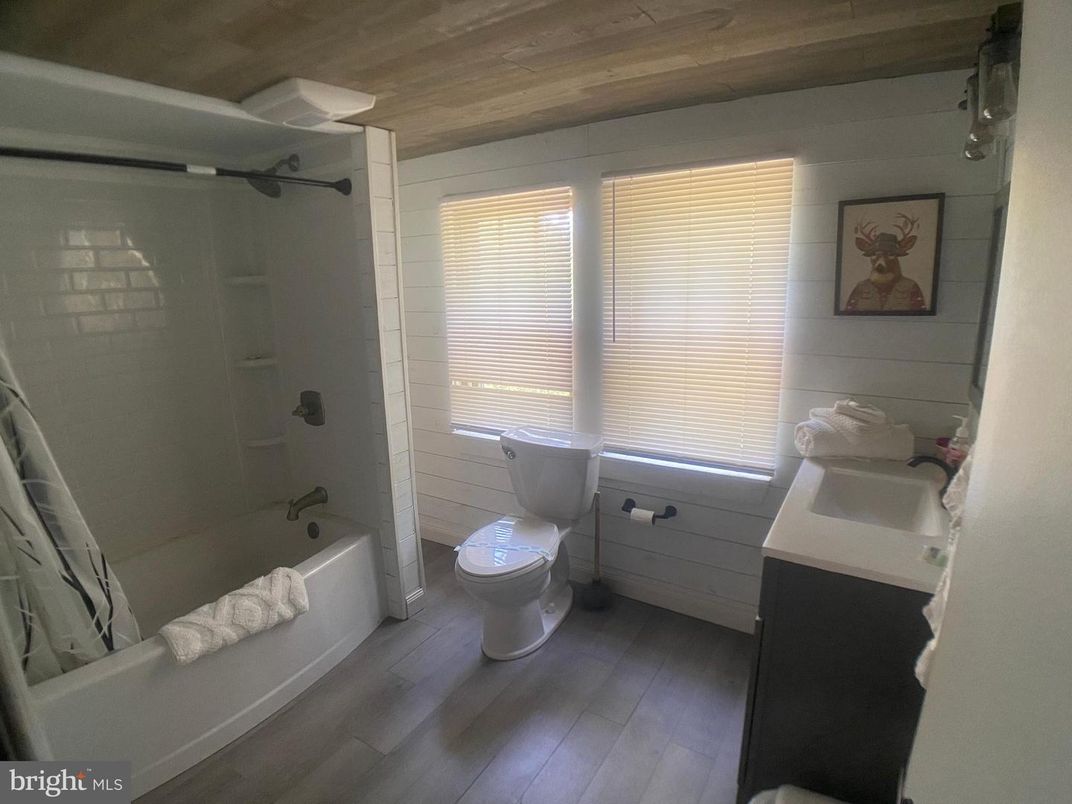 Bathroom, Interior, Wooden Ceilings, Wood Texture Flooring