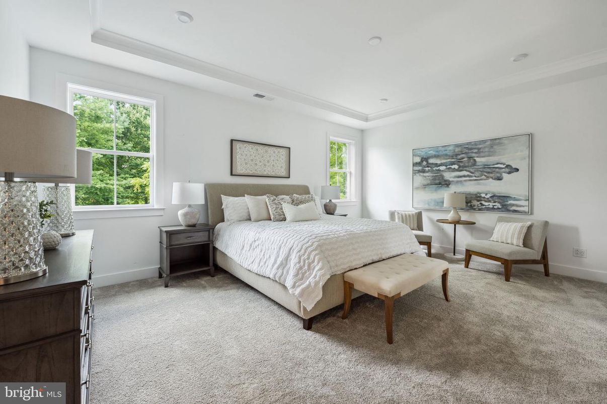 Bedroom, Interior, Recessed Lighting
