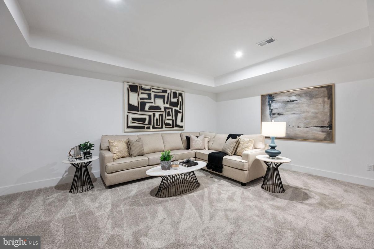 Interior, Living room, Recessed Lighting