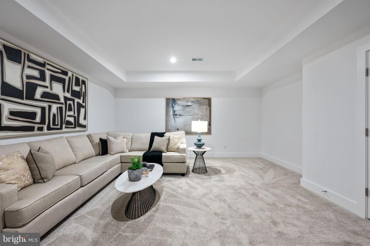 Interior, Living room, Recessed Lighting