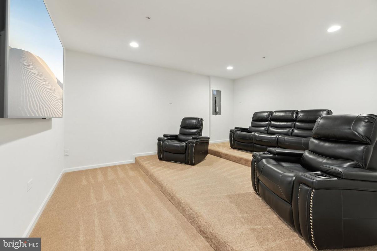 Home Theatre Room, Interior, Recessed Lighting, Theatre Room