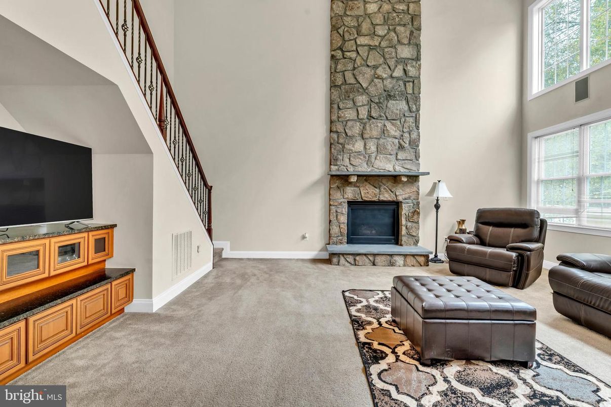 Fireplace, Interior, Living room, Stone Walls