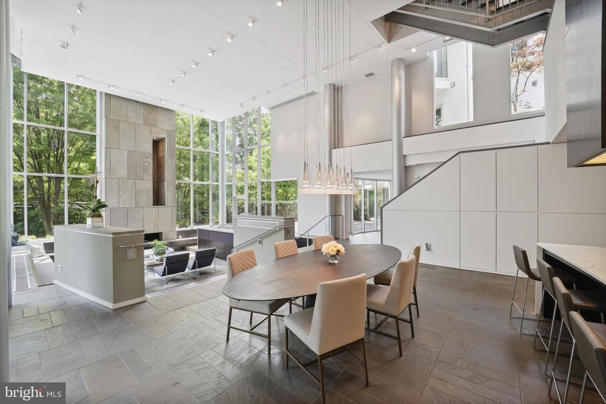Dining room, Interior, Pendant Lights