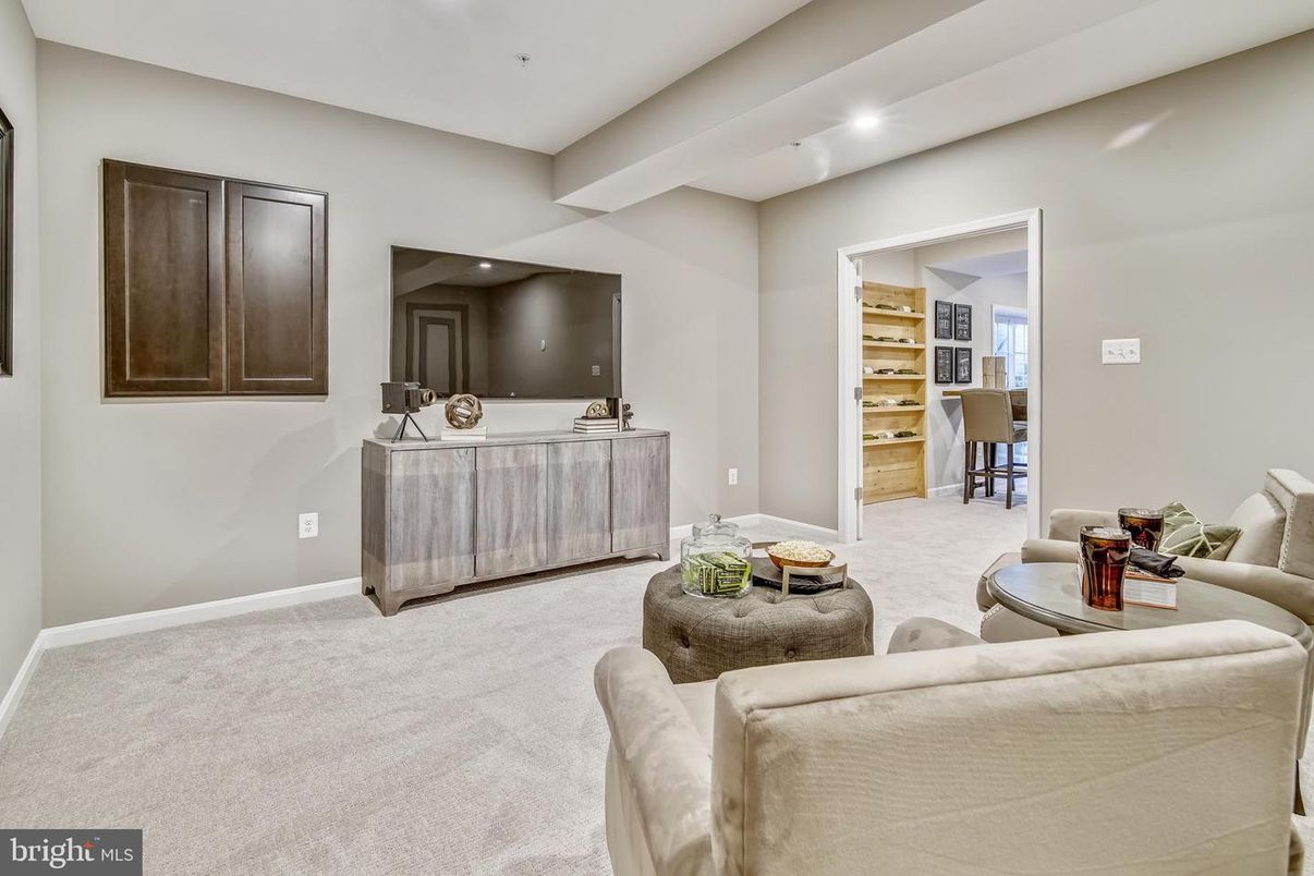 Interior, Living room, Recessed Lighting
