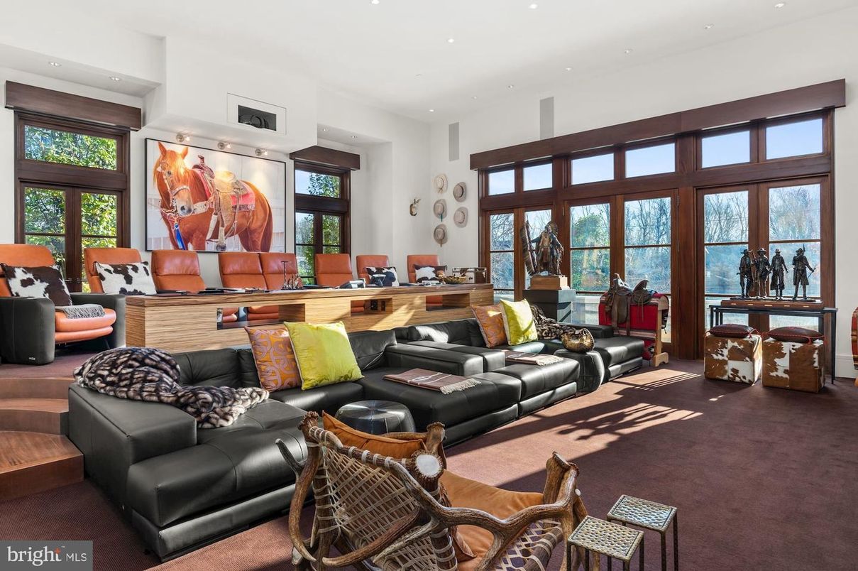 Home Office, Interior, Living room, Recessed Lighting