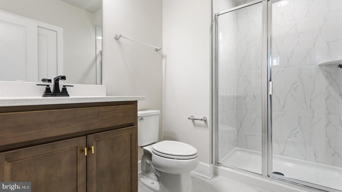 Bathroom, Glass Shower, Interior, Marble Walls