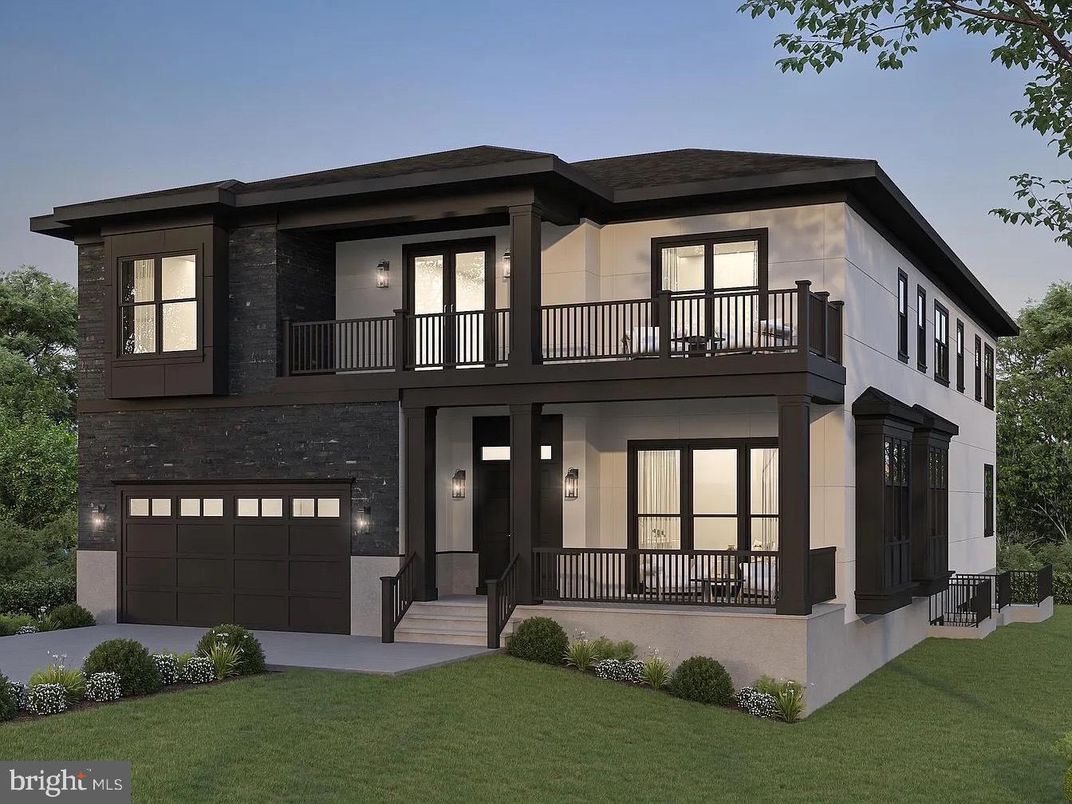 Attached, Exterior, Facade, Modern