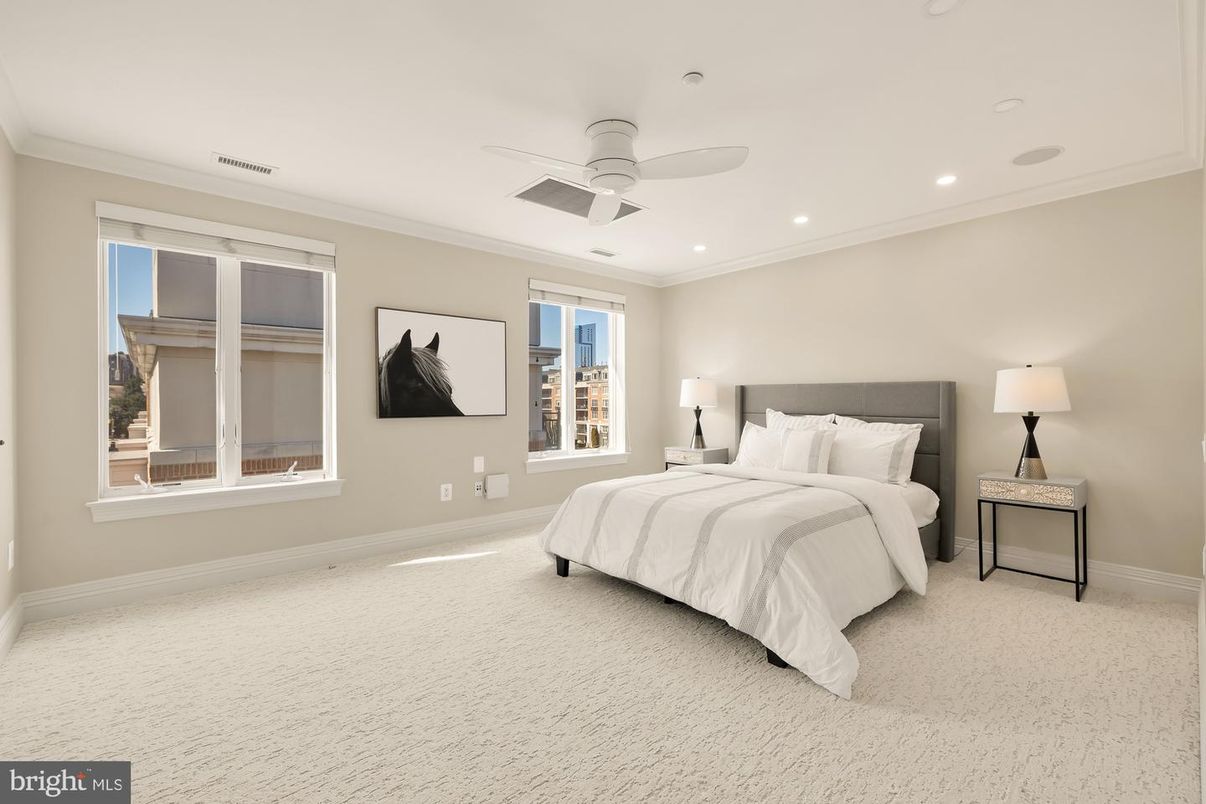 Bedroom, Interior, Recessed Lighting