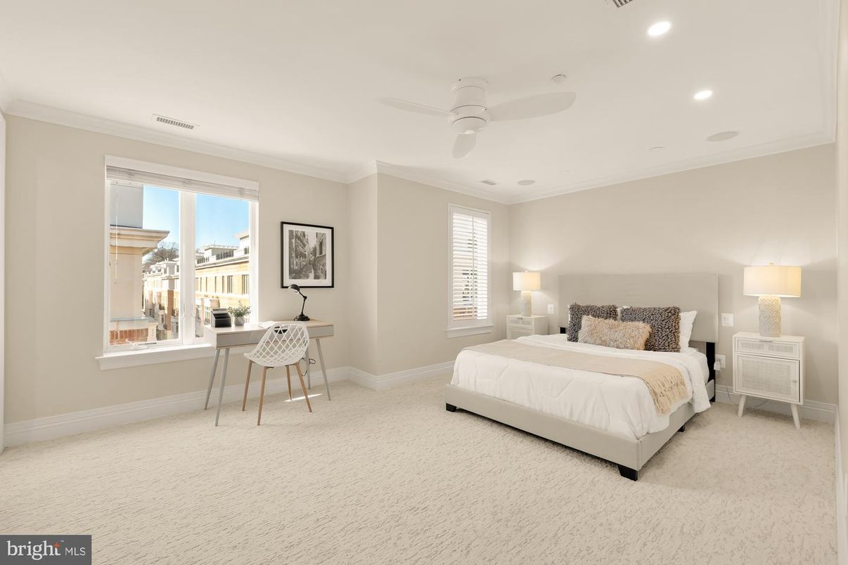 Bedroom, Home Office, Interior, Recessed Lighting