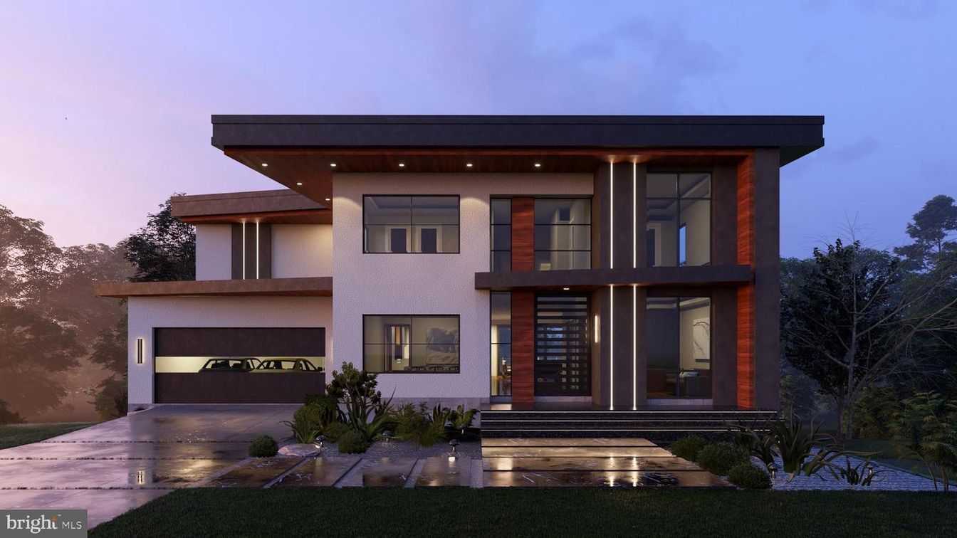 Attached, Exterior, Facade, Modern