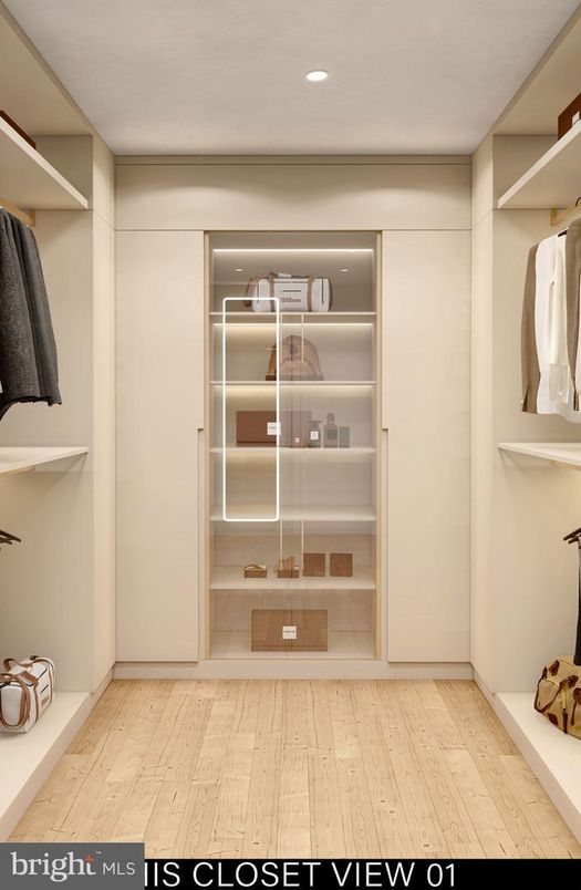 Interior, Recessed Lighting, Walk-in Closets, Wood Texture Flooring