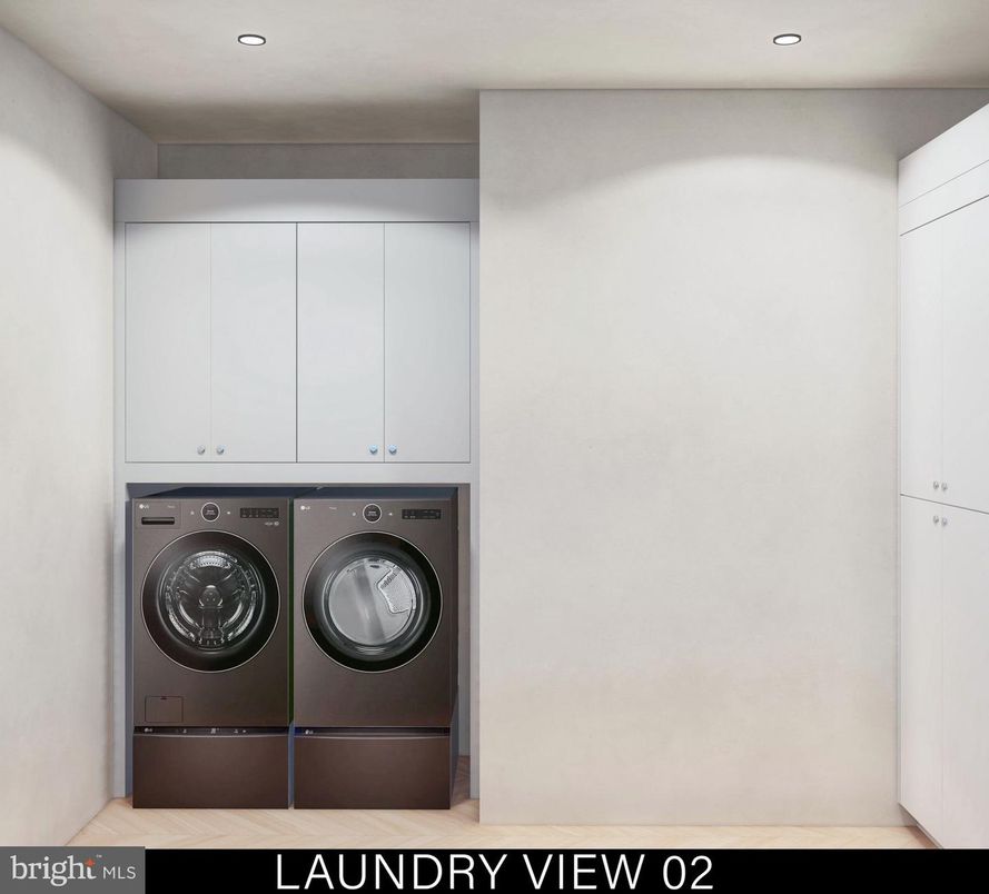 Interior, Recessed Lighting, Washer