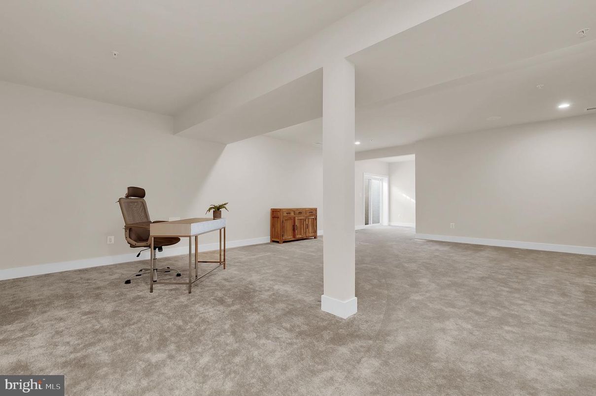Home Office, Interior, Recessed Lighting