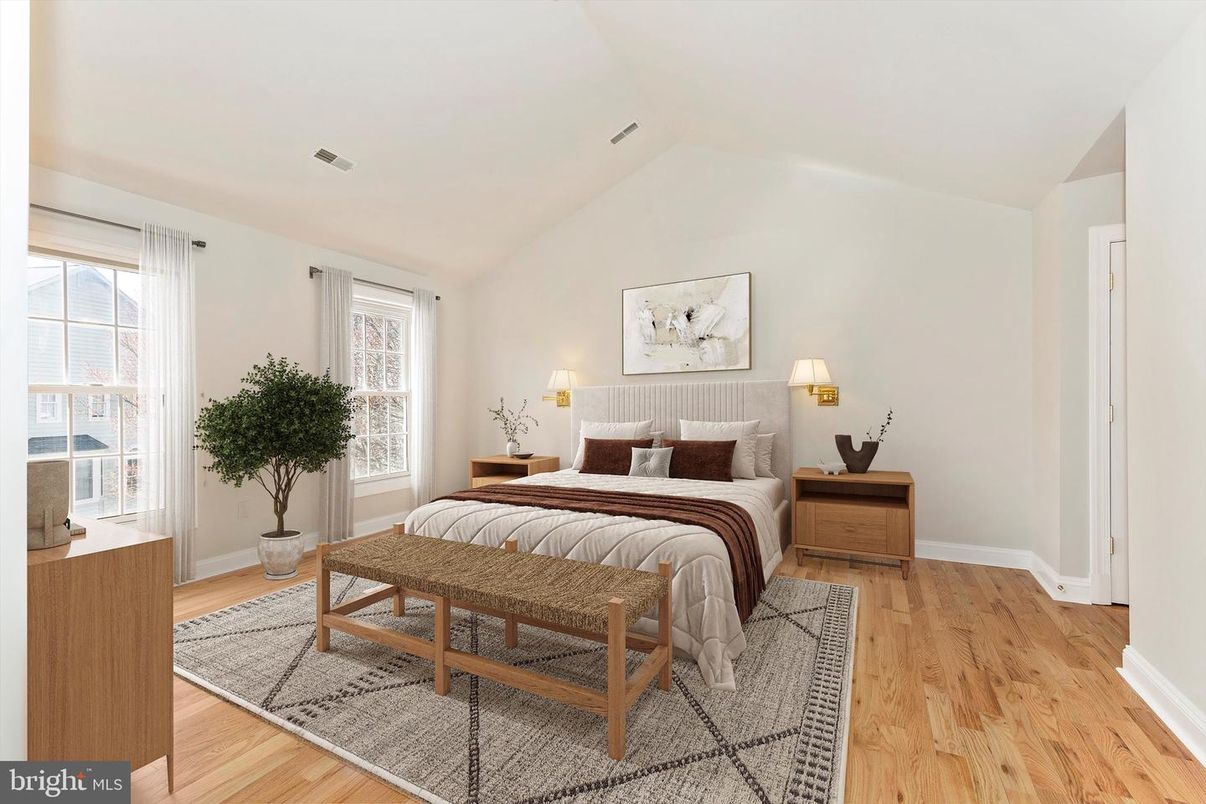 Bedroom, Interior, Wood Texture Flooring
