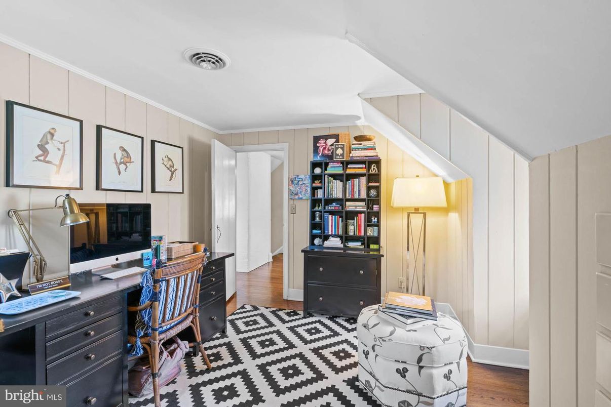 Home Office, Interior, Wood Texture Flooring