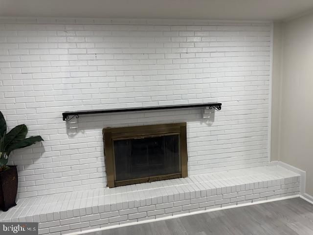 Fireplace, Interior, Stone Walls, Wood Texture Flooring