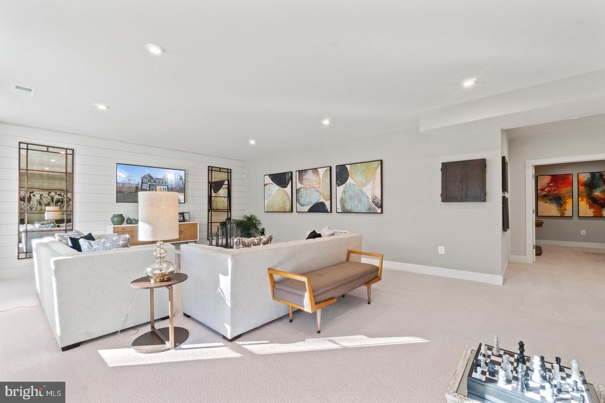 Interior, Living room, Recessed Lighting