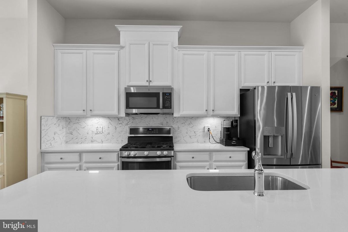 Interior, Kitchen, Marble Walls, Stainless Steel Appliances