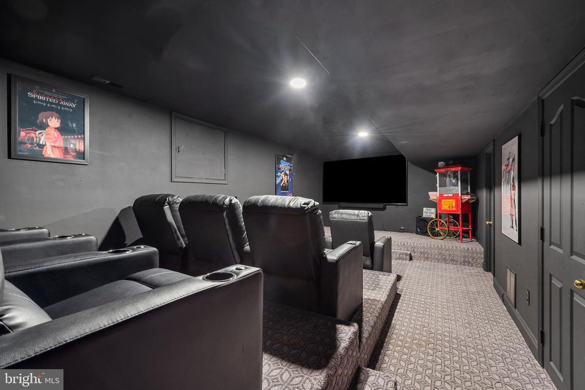 Home Theatre Room, Interior, Projection Screen, Recessed Lighting, Theatre Room
