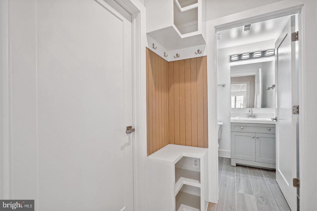 Bathroom, Interior, Wood Texture Flooring, Wooden Walls