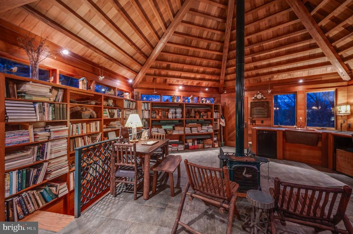 Home Office, Interior, Wooden Beams, Wooden Ceilings, Wooden Walls