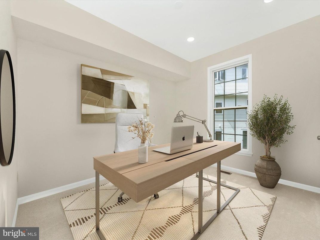 Home Office, Interior, Recessed Lighting