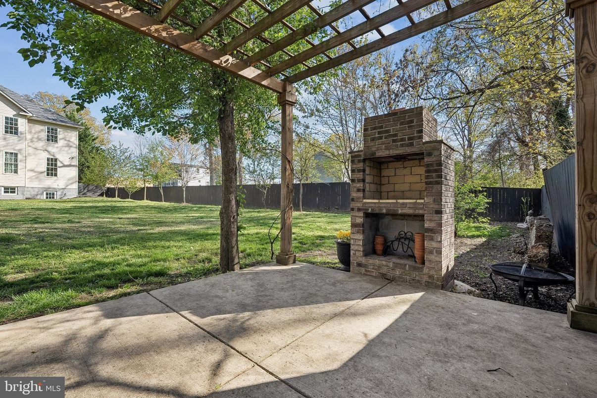 Backyard, Exterior, Fireplace