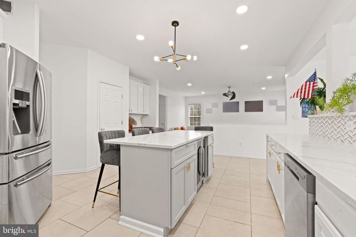 Interior, Kitchen, Pendant Lights, Recessed Lighting, Stainless Steel Appliances