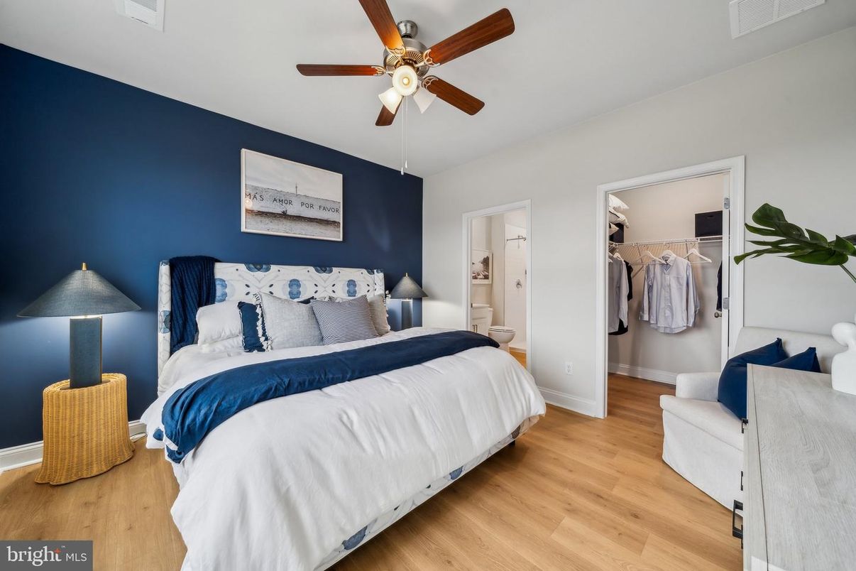 Bedroom, Interior, Wood Texture Flooring