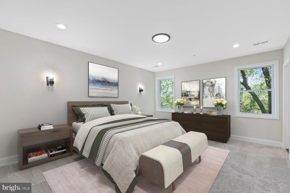 Bedroom, Interior, Recessed Lighting